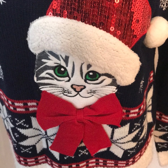 Santa Kitty Sweater - Picture 7 of 7